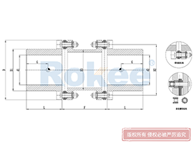 RLAD Diaphragm Coupling,Metallic Disc Couplings Drawing