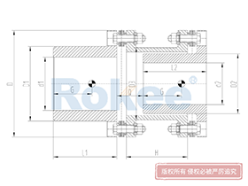 RLAR Diaphragm Coupling,Metallic Disc Couplings Drawing