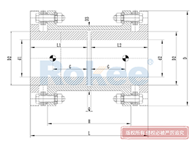 RLARD Diaphragm Coupling,Metallic Disc Couplings Drawing