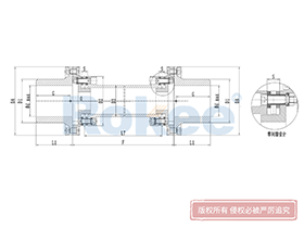 RLAT Diaphragm Coupling,Metallic Disc Couplings Drawing