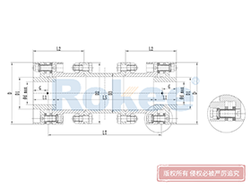 RLHD Diaphragm Coupling,Metallic Disc Couplings Drawing
