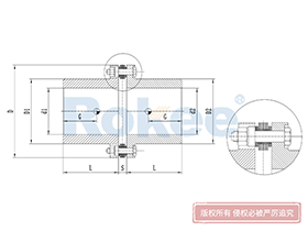 RLM Diaphragm Coupling,Metallic Disc Couplings Drawing