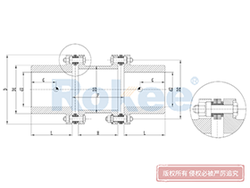RLMD Diaphragm Coupling,Metallic Disc Couplings Drawing