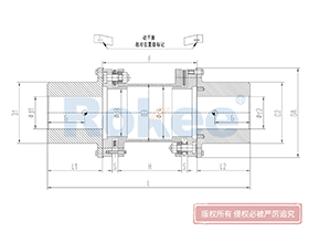 RLQA Diaphragm Coupling,Metallic Disc Couplings Drawing