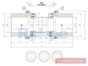 RLQF Diaphragm Coupling,Metallic Disc Couplings Drawing