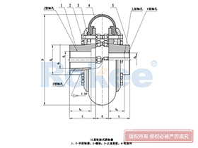 LLA Elastic Tyre Coupling,Flexible Rubber Coupling