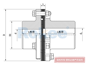 JMII Diaphragm Coupling,Metallic Disc Couplings Drawing