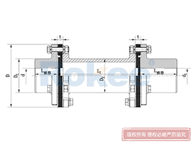 JMIIJ Diaphragm Coupling,Metallic Disc Couplings Drawing
