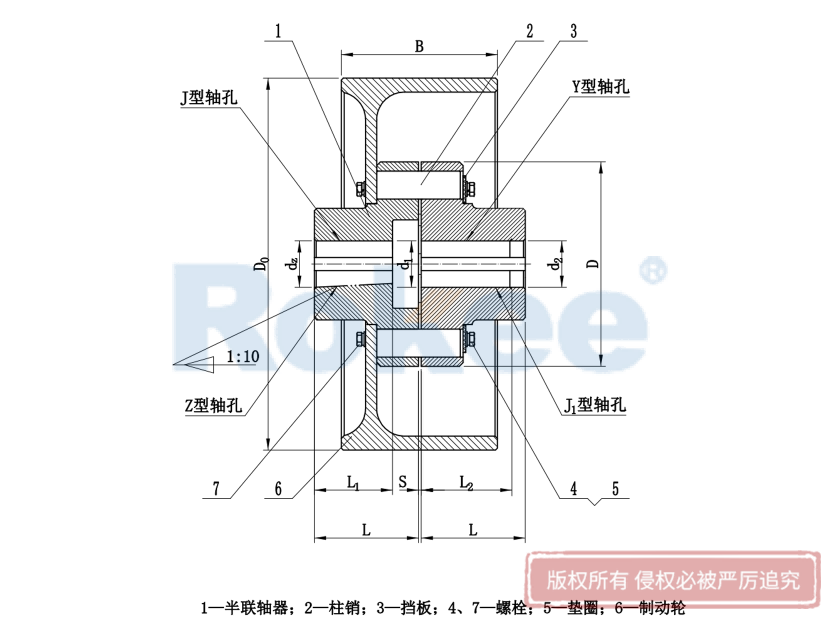 枝江HLL联轴器,枝江HLL弹性柱销联轴器,枝江HLL弹性联轴器,枝江HLL柱销联轴器
